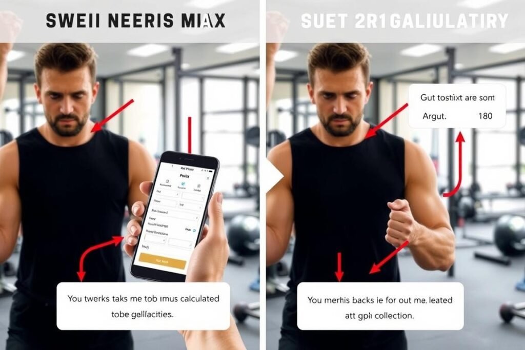 Step by step visual guide showing how to use a one rep max calculator
