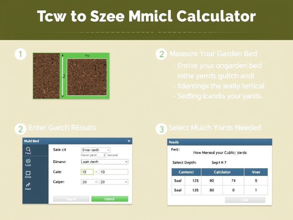 Steps to use a mulch calculator