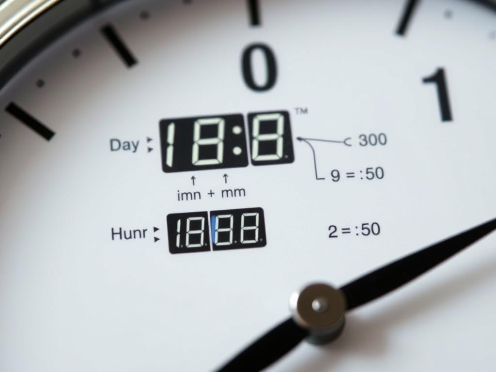 Time conversion between different units on a conversion calculator