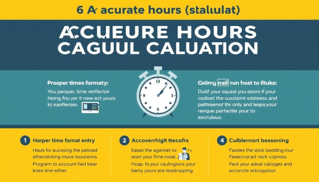 Tips for accurate hours calculation with visual examples