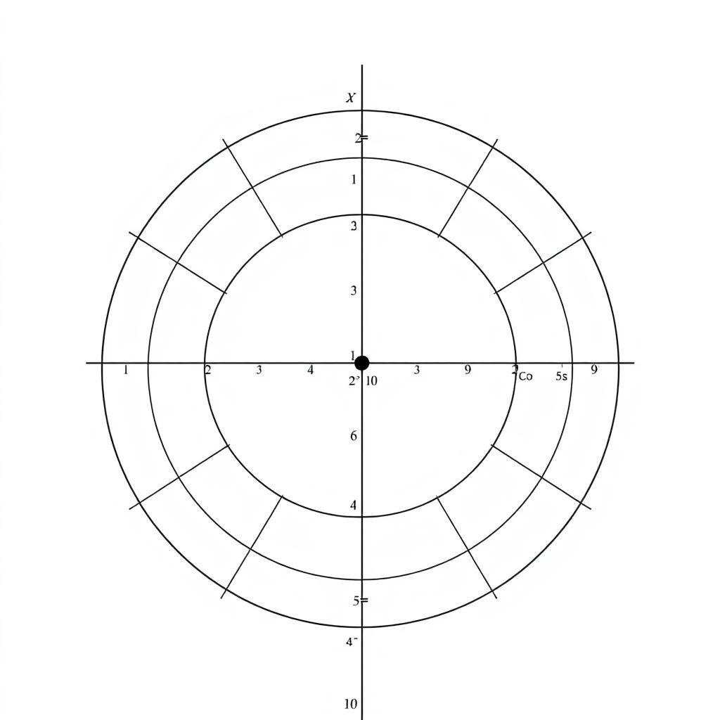 Unit circle with coordinates and angles marked