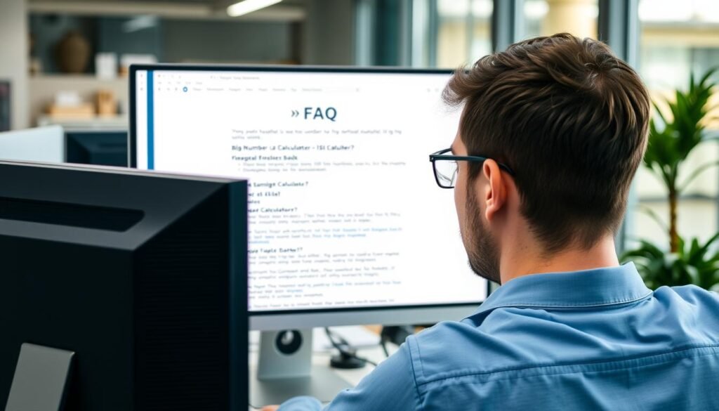 User getting answers about Big Number Calculator functionality