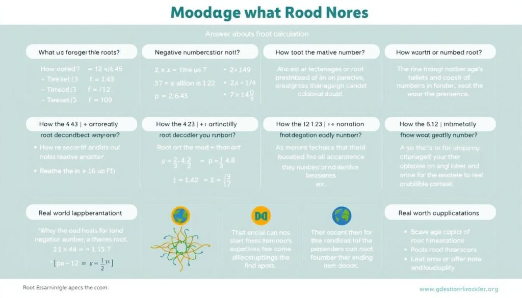 Visual answers to common questions about root calculations