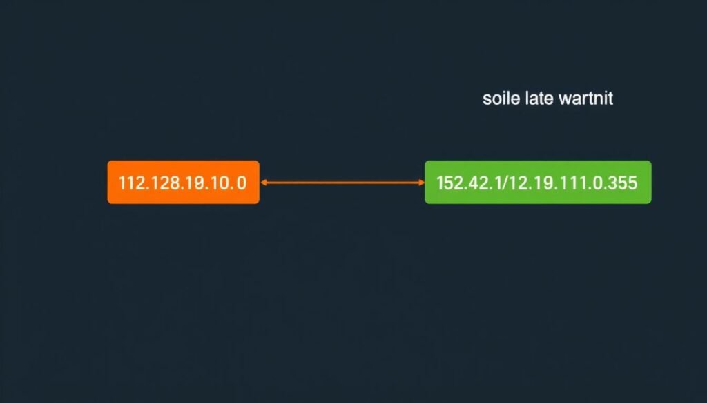 Visual representation of network address broadcast address and usable IP range