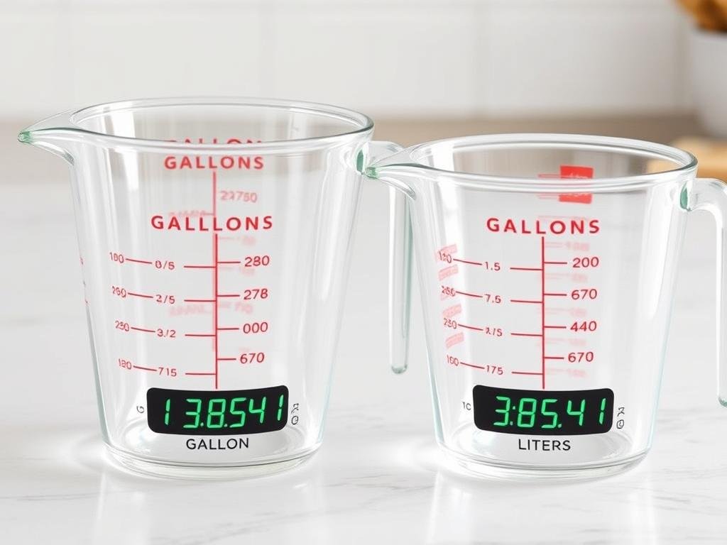 Volume conversion from gallons to liters using a conversion calculator